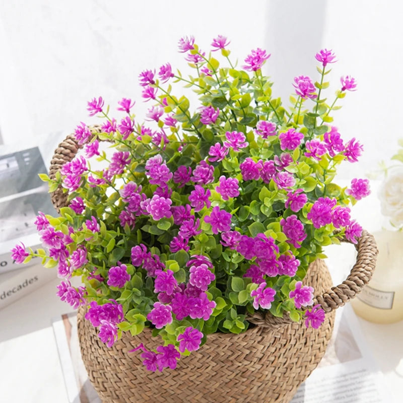 Artificial Eucalyptus Stems Fake Plastic Flowers Home Decor Artificial Flower Stems Babs