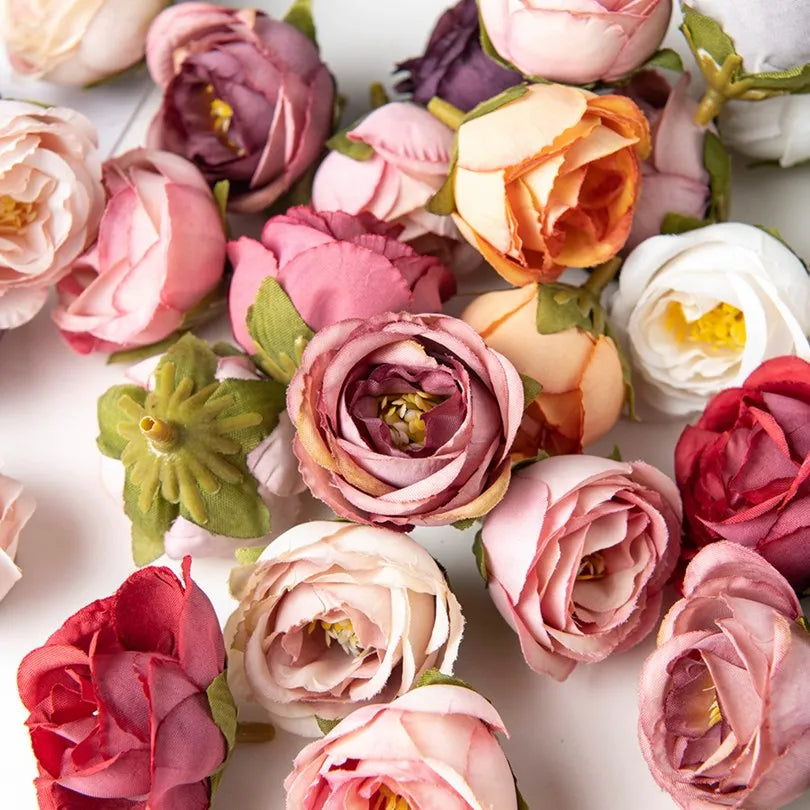 Artificial Silk Rose Flower Heads – DIY Wedding & Home Decor Artificial Silk Flowers Babs