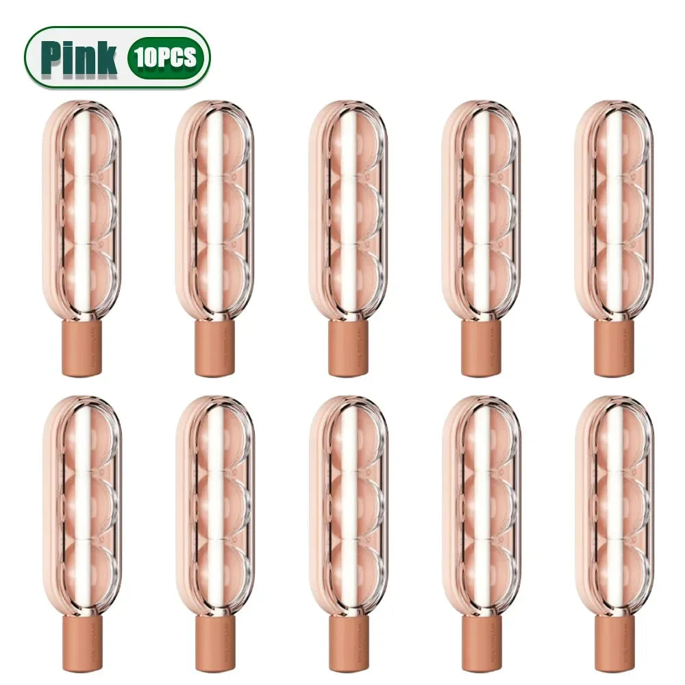 Reusable Silicone Ice Lolly Mold – DIY Popsicle Tray with Straw Ice Lolly Mold Babs Pink-10PCS
