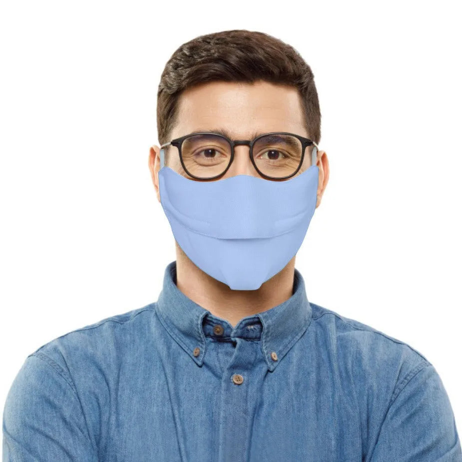 Reusable Breathable Face Mask – Anti-Fog for Glasses Wearers Reusable Face Mask Babs Blue