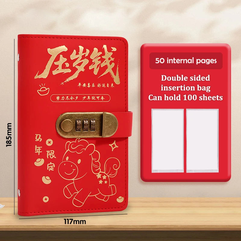 100 Envelope Money Saving Binder with Password Lock | eelhoe Budget Savings Binder Babs