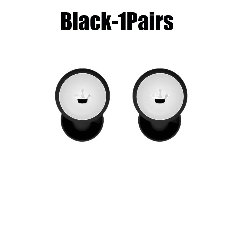 Glow Silicone Sleep Earplugs for Side Sleepers | CE Certified Sleep Earplugs Babs Black