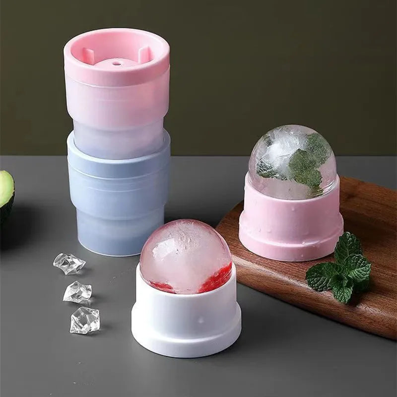 Silicone Ice Ball Maker Mold – Reusable 6cm Sphere for Drinks Ice Ball Mold Babs
