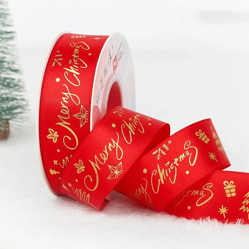 5m Christmas Ribbon – Gift Wrap, Tree & Holiday Décor