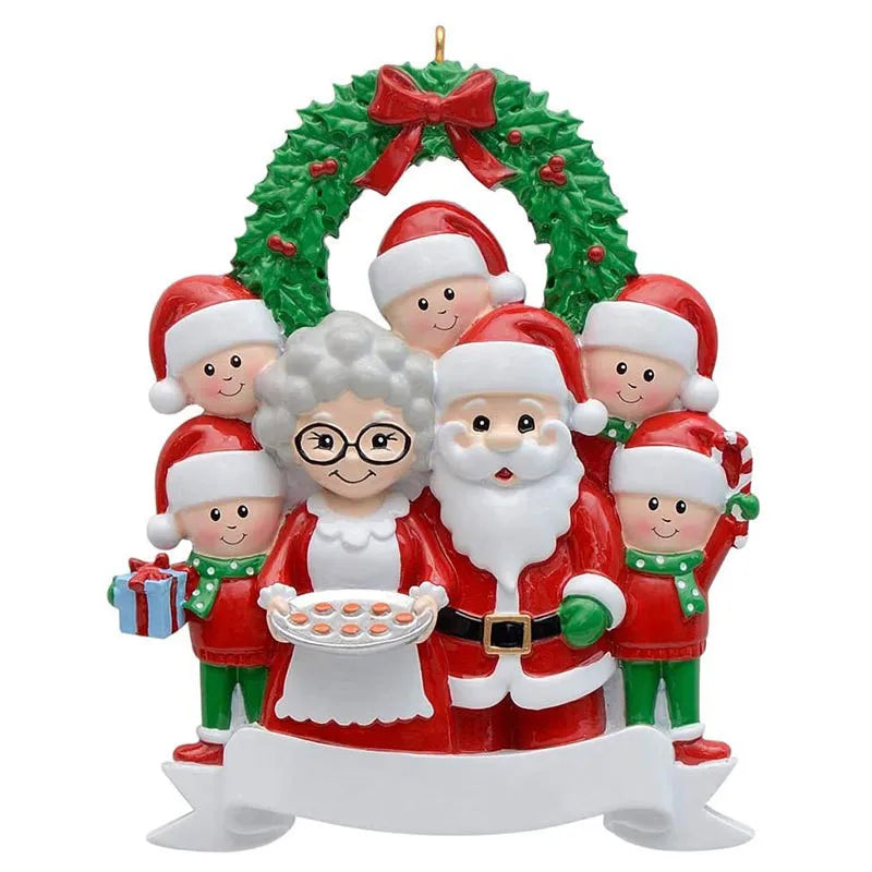 Personalized Family Christmas Tree Ornament – Santa Pendant Christmas Tree Ornament Babs E