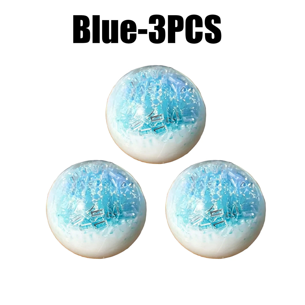 Slow Rising Ice Crackle Ball Squishy Sensory Fidget Toy Sensory Fidget Toy Babs Blue 3PCS