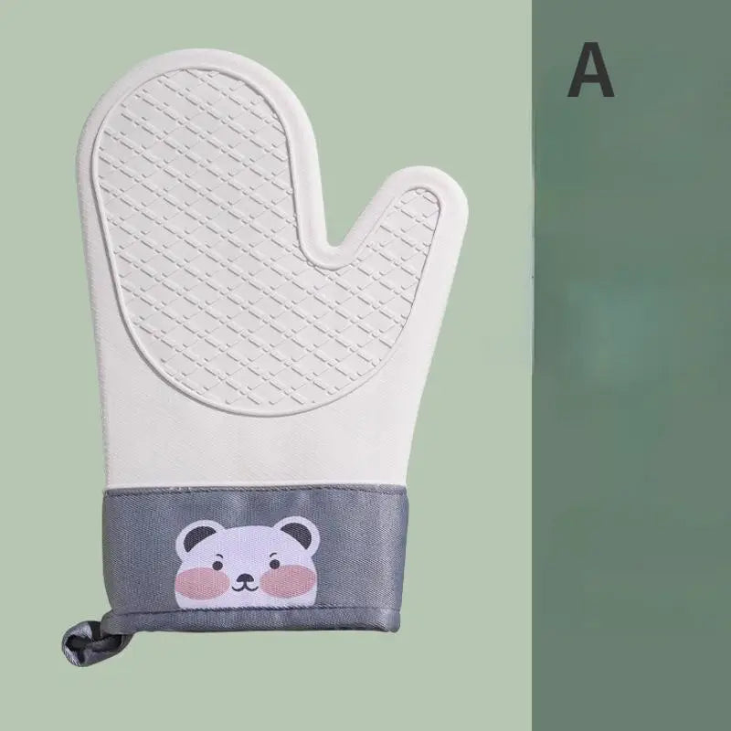 Silicone Oven Gloves – Thickened Heat-Resistant Kitchen Mitt Silicone Oven Gloves Babs