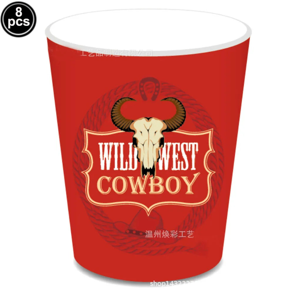 Western Cowboy Party Boxes – Hay Bale & Wine Barrel Decor Props Party Decoration Boxes Babs Chocolate AS show 28cm