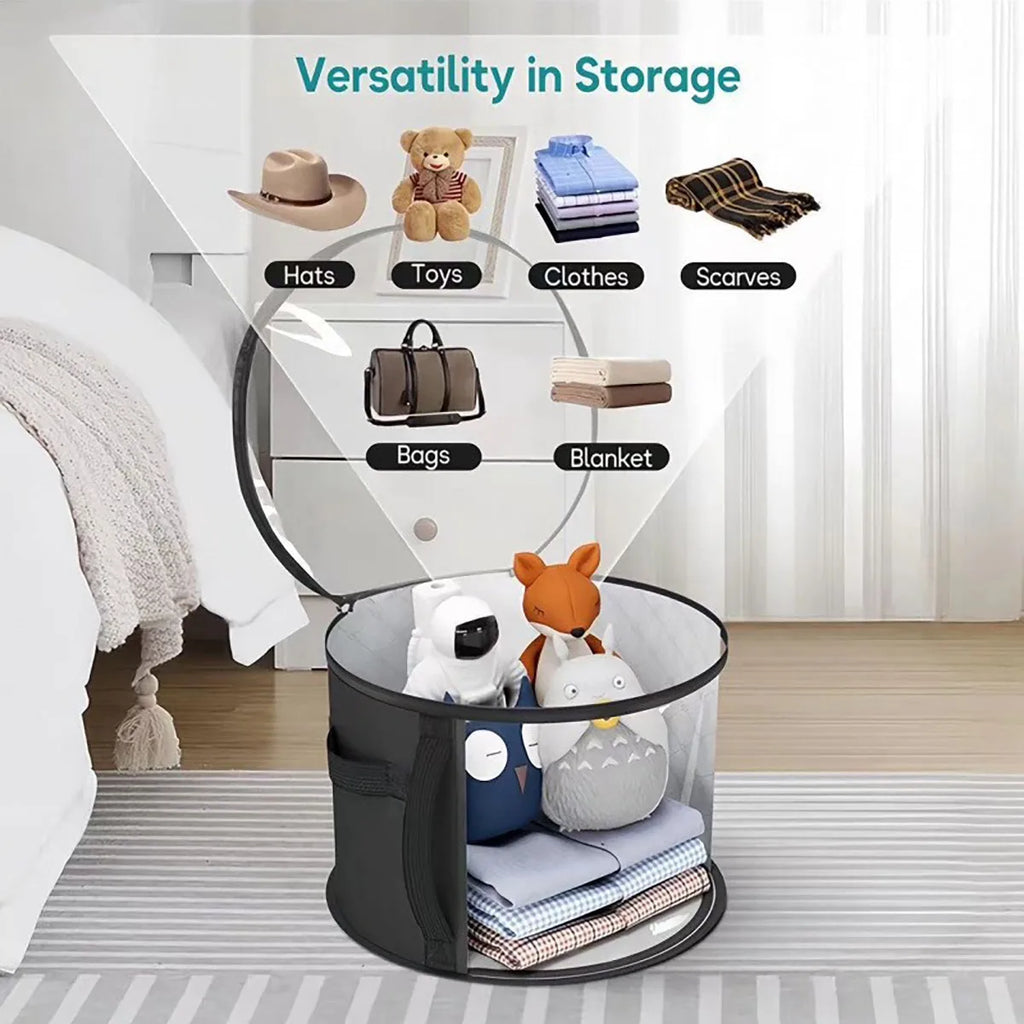 Large Foldable Hat Storage Box – Dustproof Transparent Organizer Hat Storage Box Babs