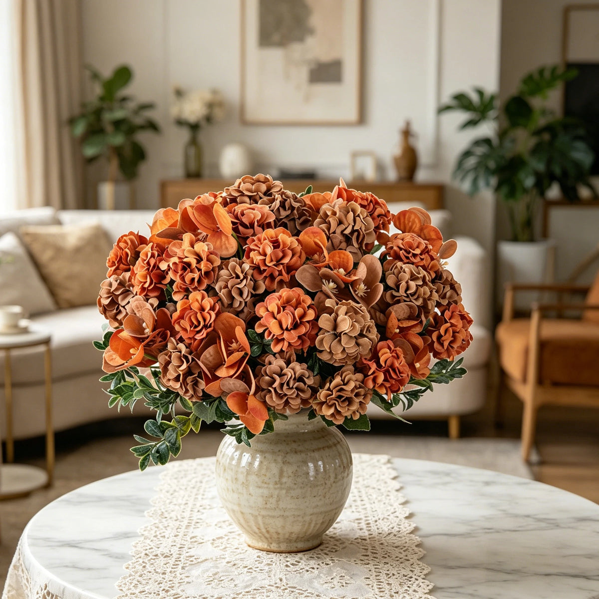 Artificial Silk Hydrangea Bouquet – Wedding & Home Decor Artificial Flower Bouquet Babs