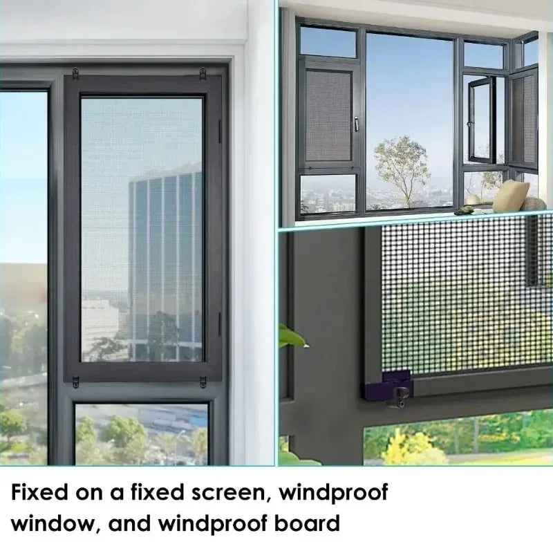 Plastic Window Screen Clips for Mosquito Net – Easy Fixing Clamps Window Screen Clips Babs
