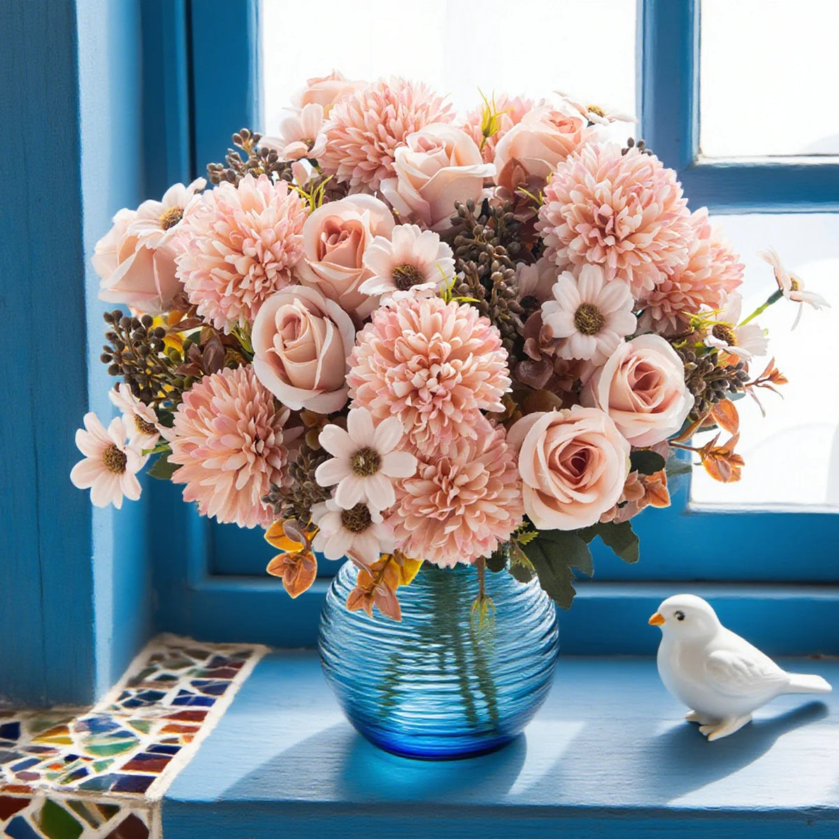 Artificial Silk Chrysanthemum Flowers – DIY Home & Wedding Decor Artificial Silk Flowers Babs