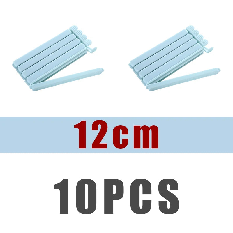 10-Pack Food Bag Sealer Clips 12cm & 15.5cm | Kitchen Storage Food Bag Clips Babs 12cm Blue