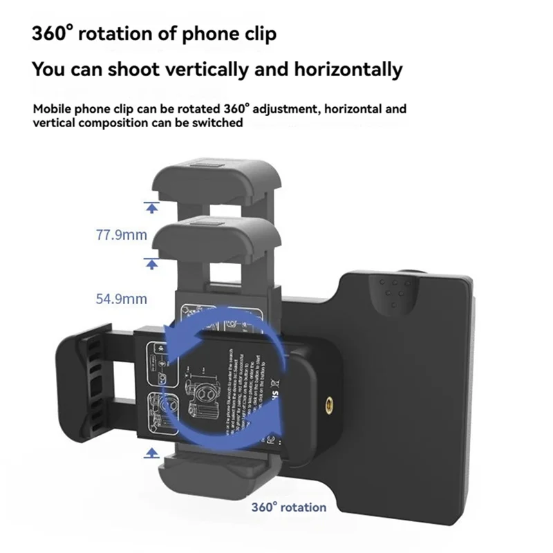 One-Handed Smartphone Camera Handle Grip – Universal Anti-Shake Smartphone Camera Grip Babs