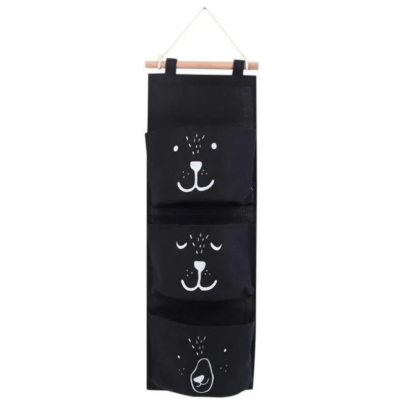 3-Pocket Wall Hanging Organizer Bag – Foldable Storage Hanger Hanging Storage Organizer Babs