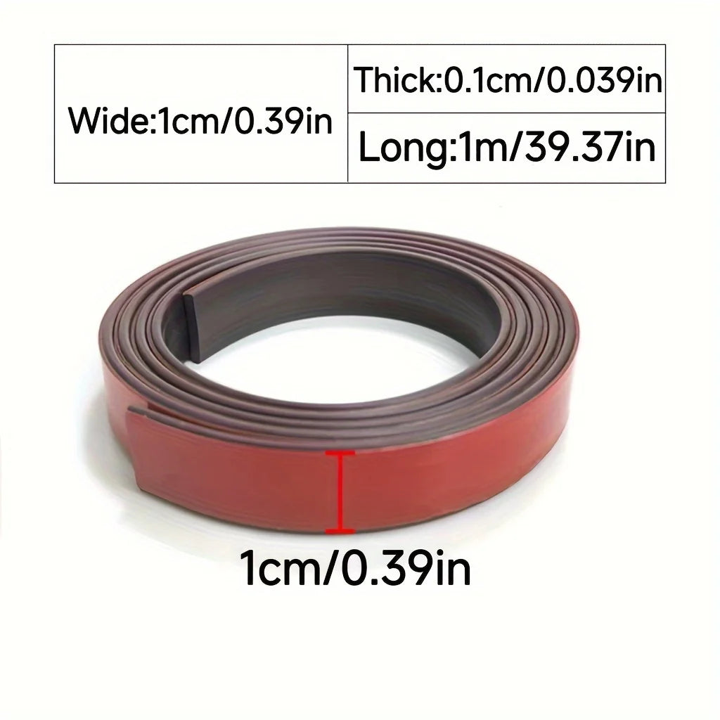 Self-Adhesive Magnetic Tape Roll – Flexible, Cuttable DIY Strip Magnetic Tape Roll Babs black