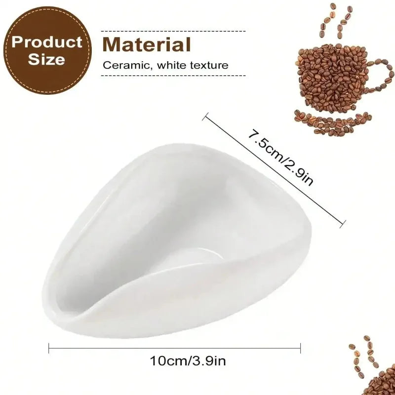 White Porcelain Ceramic Saucer for Tea, Coffee & Kitchen Use Ceramic Kitchen Saucer Babs