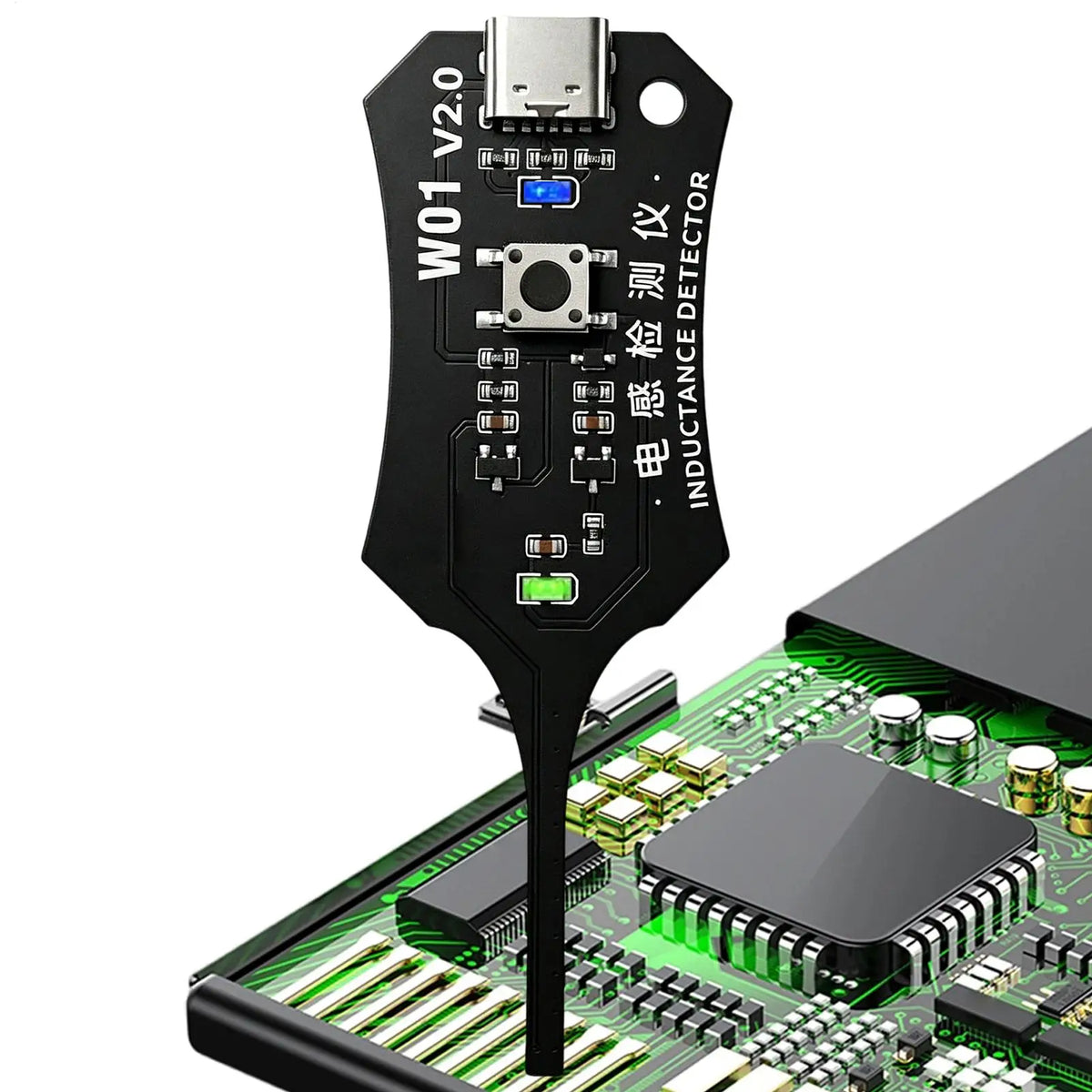 W01 Type-C Inductance Tester – Motherboard Coil Tester Tool Inductance Coil Tester Babs