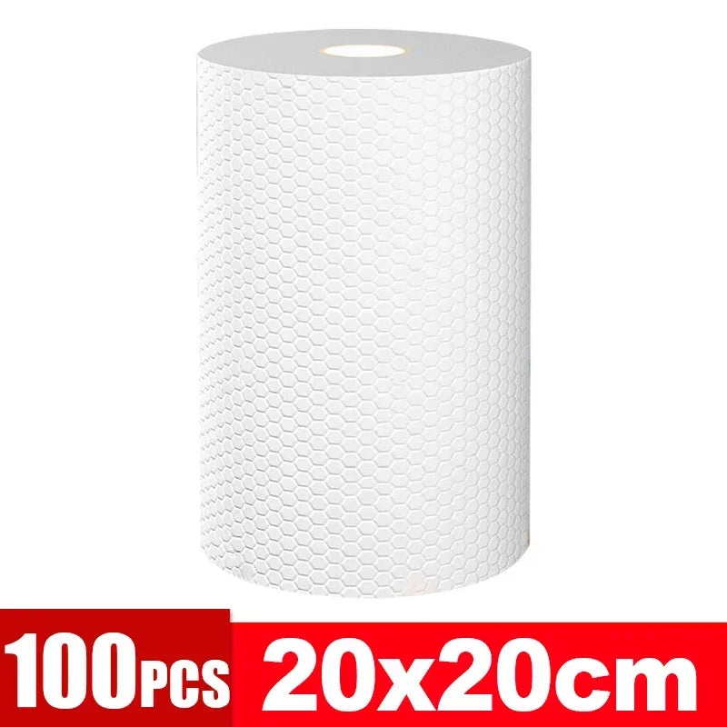 Disposable Non-Woven Kitchen Cleaning Cloths – 50/100 Pack Disposable Cleaning Cloths Babs White- 100PCS