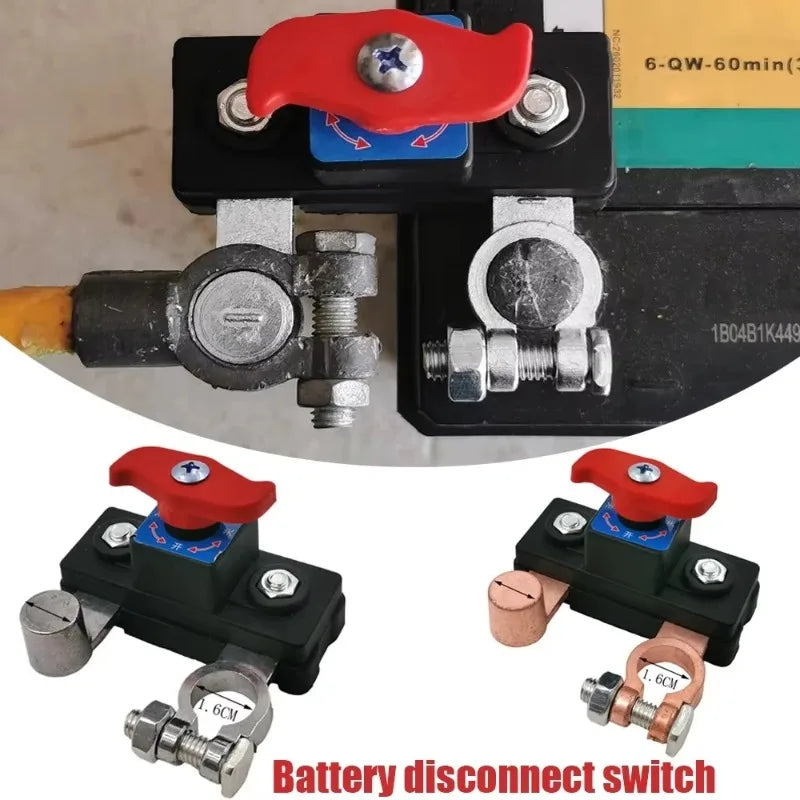 Car Battery Cut-Off Switch 12V/24V Universal Disconnect Protector Battery Disconnect Switch Babs