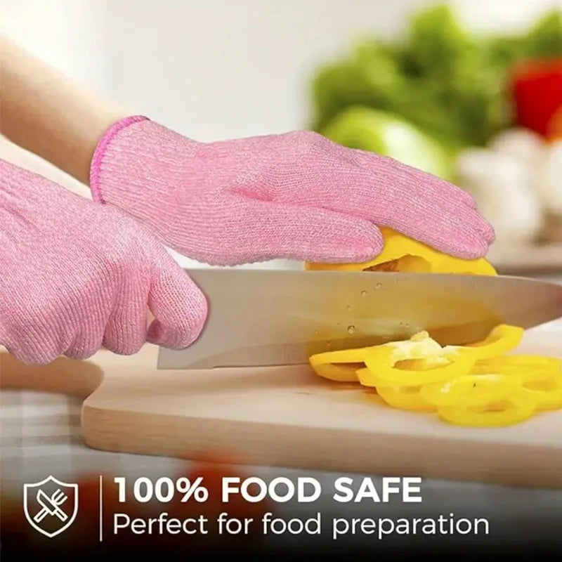 Cut-Resistant Touch Screen Kitchen Gloves – Food Grade Grey Cut-Resistant Gloves Babs