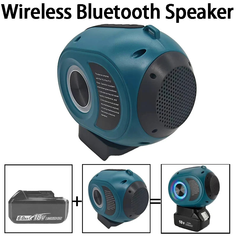 Jobsite Bluetooth Speaker – Fits Makita/DeWalt/Milwaukee 18-20V Bluetooth Jobsite Speaker Babs