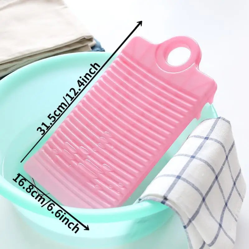 Mini Plastic Washboard for Kids' Clothes – Compact Laundry Tool Laundry Washboard Babs