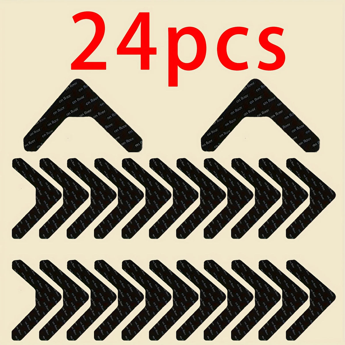 Reusable Anti-Slip Rug Grippers 12/24 Pcs – Washable Tape Rug Gripper Pads Babs 24pcs
