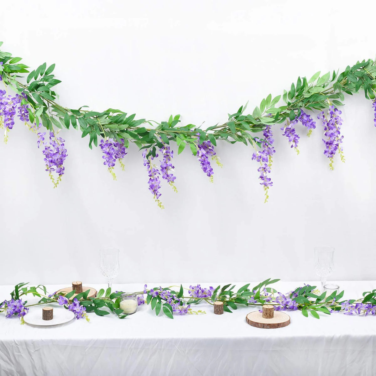 Artificial Wisteria Vine Garland – Silk Ivy Flower Decor 200cm Artificial Flower Garland Babs