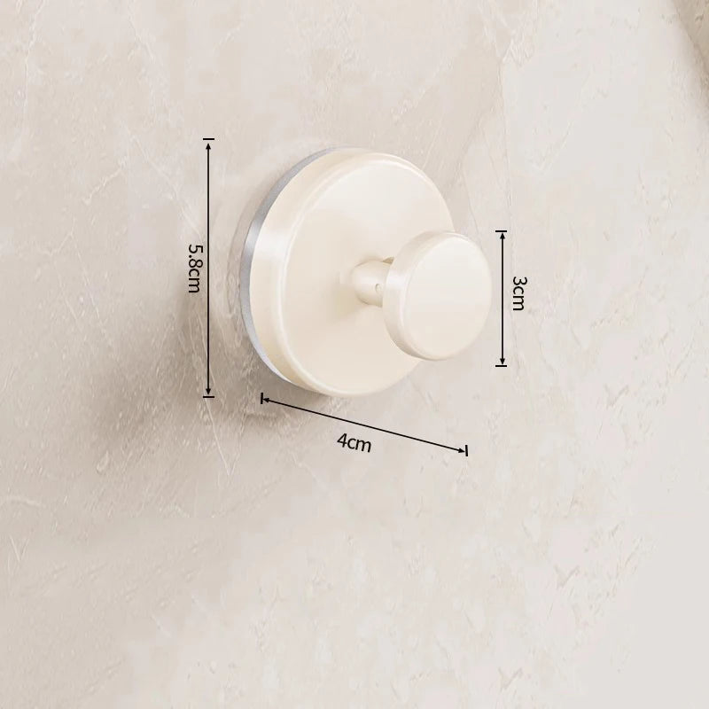 Reusable Suction Cup Hooks – Waterproof Bathroom & Kitchen Organizer Suction Cup Hooks Babs White-1pcs