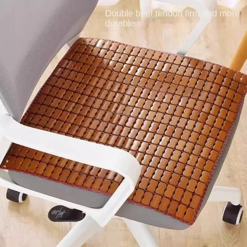 Bamboo Cool Chair Mat – Breathable Foldable Seat Cushion 40×40cm Bamboo Seat Cushion Babs