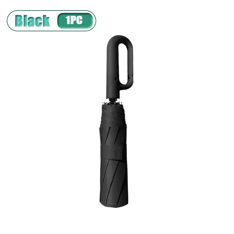 Automatic Windproof UV Folding Umbrella – 1 or 3 Pack Folding Umbrella Babs Iron 10K Black-1PC