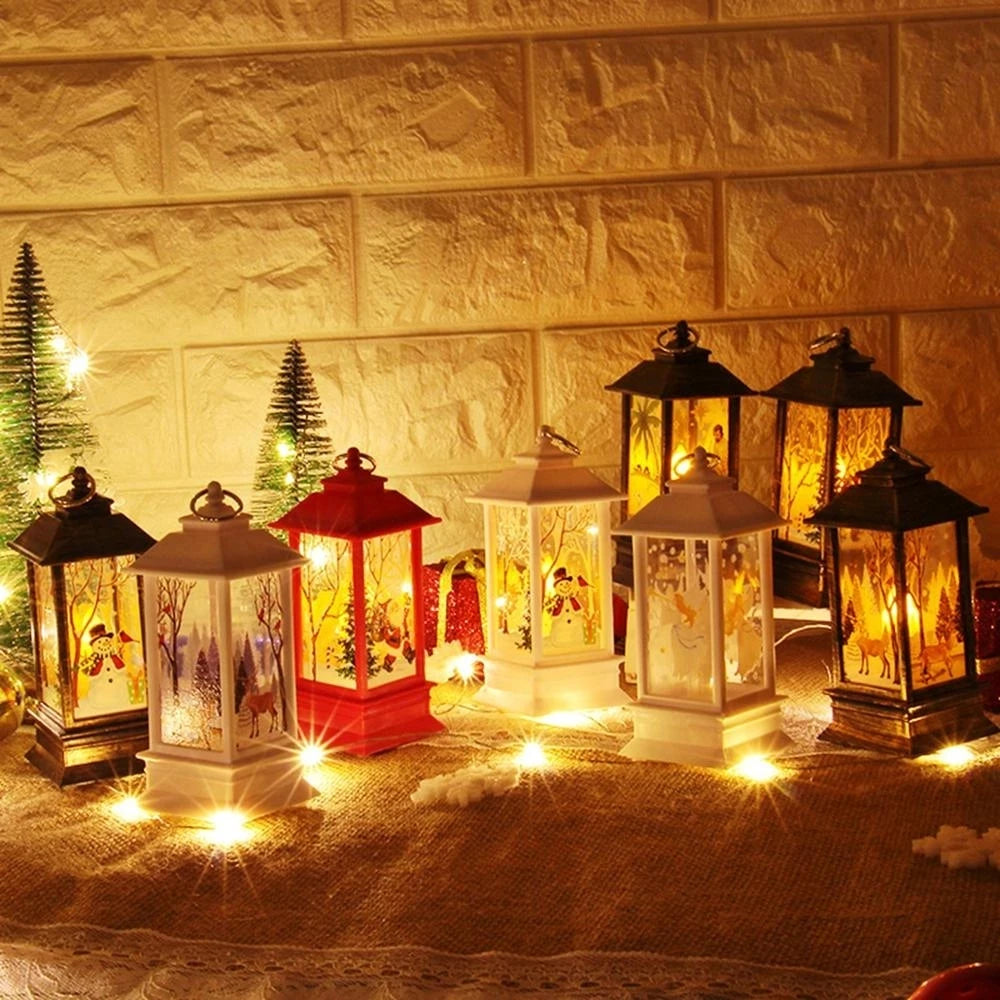 Santa Snowman Lantern Christmas Ornament & Holiday Décor Christmas Lantern Ornament Babs
