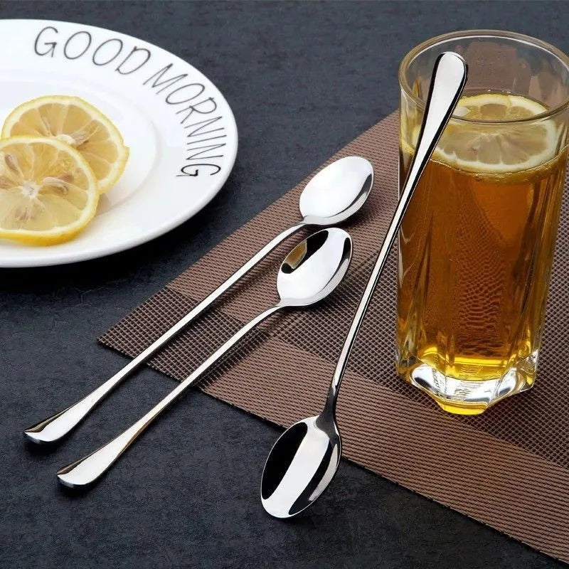 8-Piece Stainless Steel Long Handle Stirring Spoon Set Stirring Spoon Set Babs