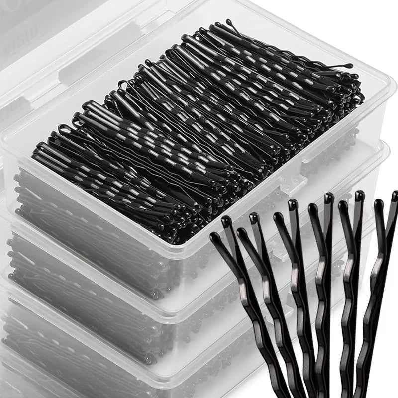 50-Pack U-Shaped Bobby Pins for Women – Black Hair Clips Bobby Pins Babs