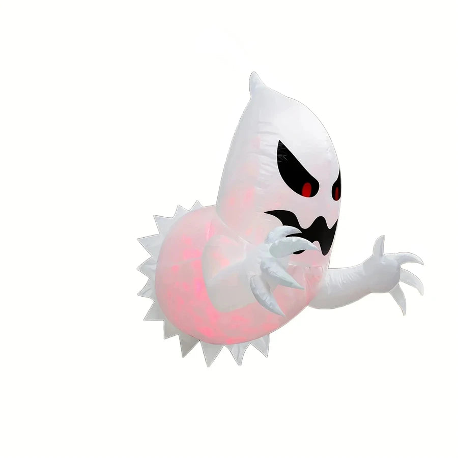Giant Inflatable Halloween Ghost Yard Decoration with Lights Inflatable Halloween Decoration Babs as show