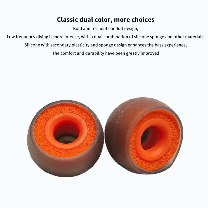 Memory Foam Earbud Tips Silicone In-Ear Cushion Covers – 1 Pair Earbud Tip Covers Babs