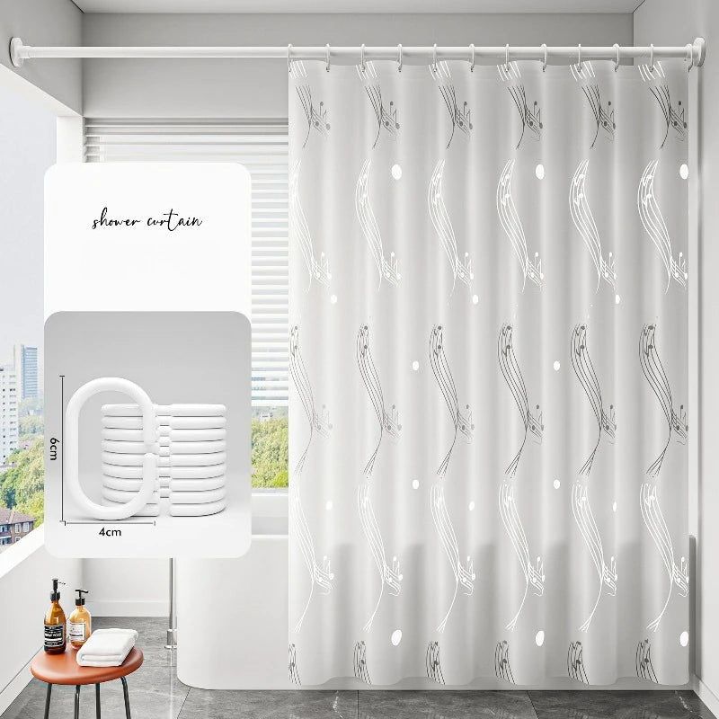 Waterproof EVA Shower Curtain – Mildew Resistant Bathroom Partition Shower Curtain Babs B 120X200CM