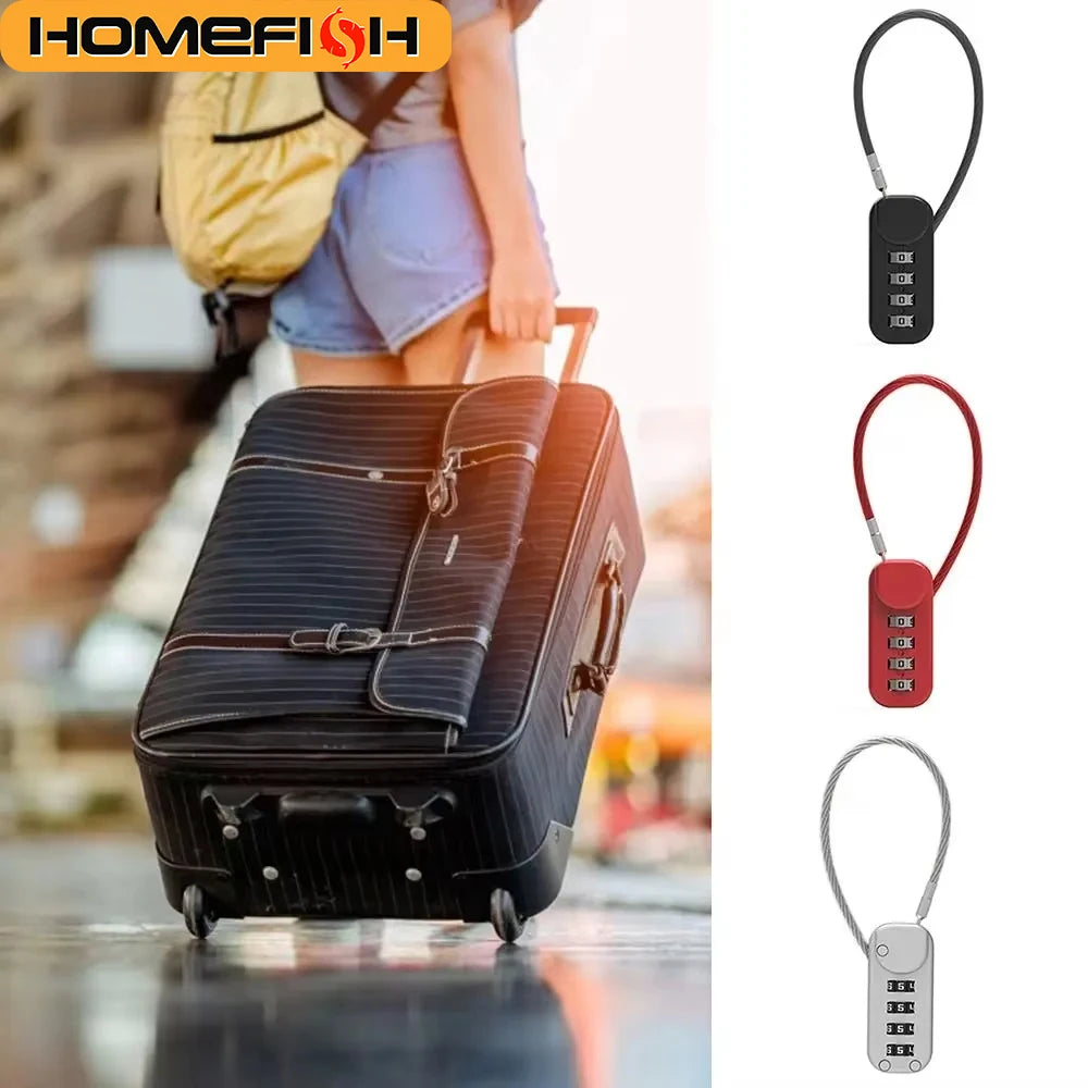 4-Digit Zinc Alloy Combination Padlock – Travel & Luggage Lock Combination Padlock Babs