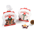 Christmas Santa Claus Cookie Candy Gift Boxes 8/16Pcs Holiday Gift Packaging Babs Santa Claus 16pcs