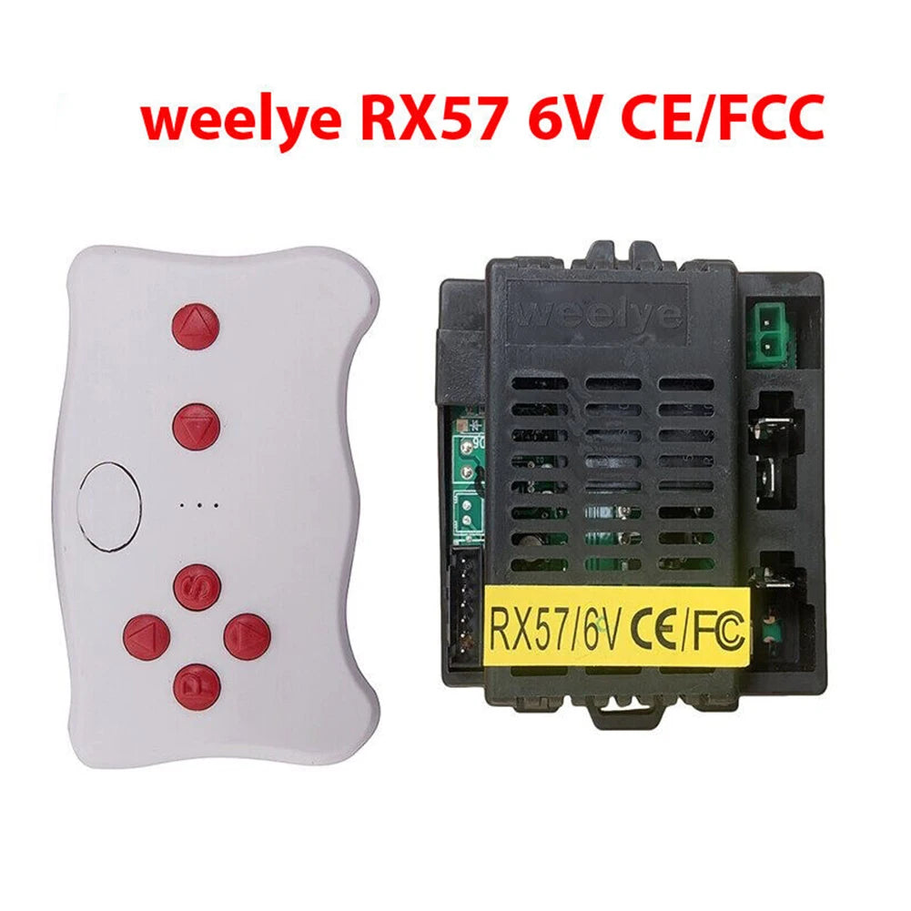 Weelye RX57 6V 12V Kids Electric Car Receiver & 2.4G Transmitter Ride-On Car Parts Babs TX10 and RX57 6V