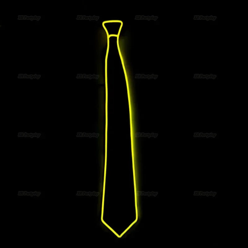 LED Flashing Jazz Cap Glow Hat – Unisex Party Costume Set LED Costume Hat Babs yellow tie