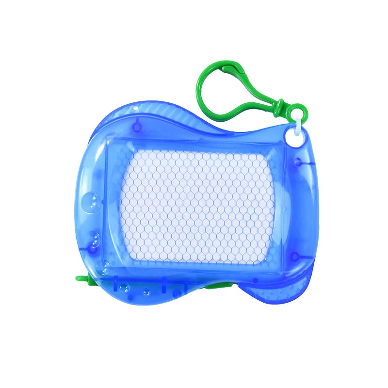 Mini Magnetic Drawing Board Keychain – Erasable Kids Gift Magnetic Drawing Board Babs 1pcs blue