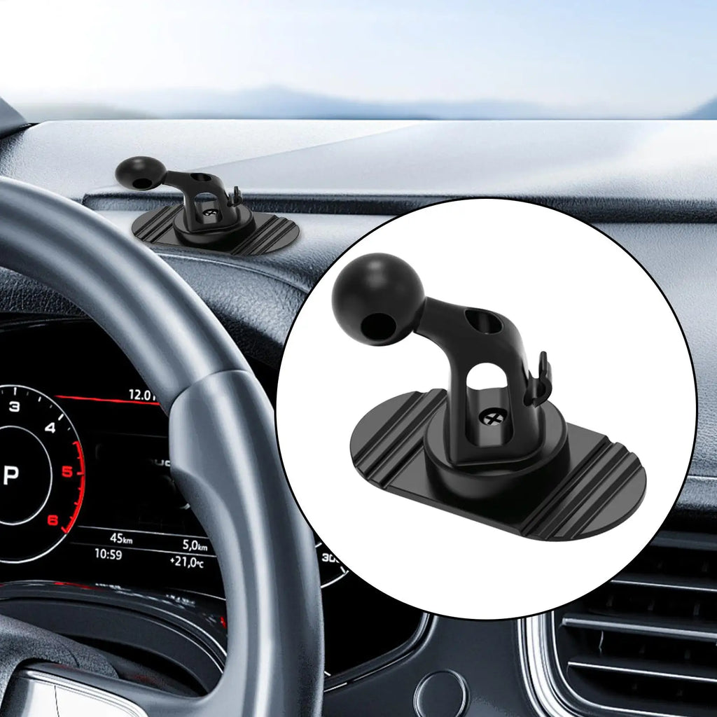 Car Dashboard Phone Holder Base – 17mm Ball Head, 360° Rotating Car Phone Mount Babs