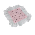 Polka Dot Square Coaster | Heat-Insulating Cotton Linen Mat Decorative Coaster Mat Babs Pink