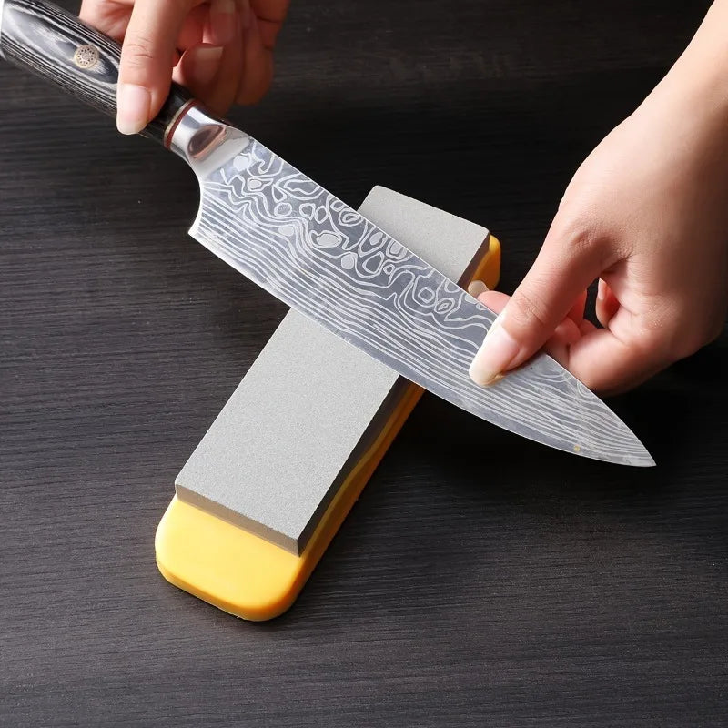 Double-Sided Diamond Sharpening Stone – Non-Slip Base Diamond Sharpening Stone Babs