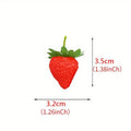 10pcs Artificial Strawberries Fake Fruit Decor & Photography Props Artificial Fruit Decor Babs S-10pcs L