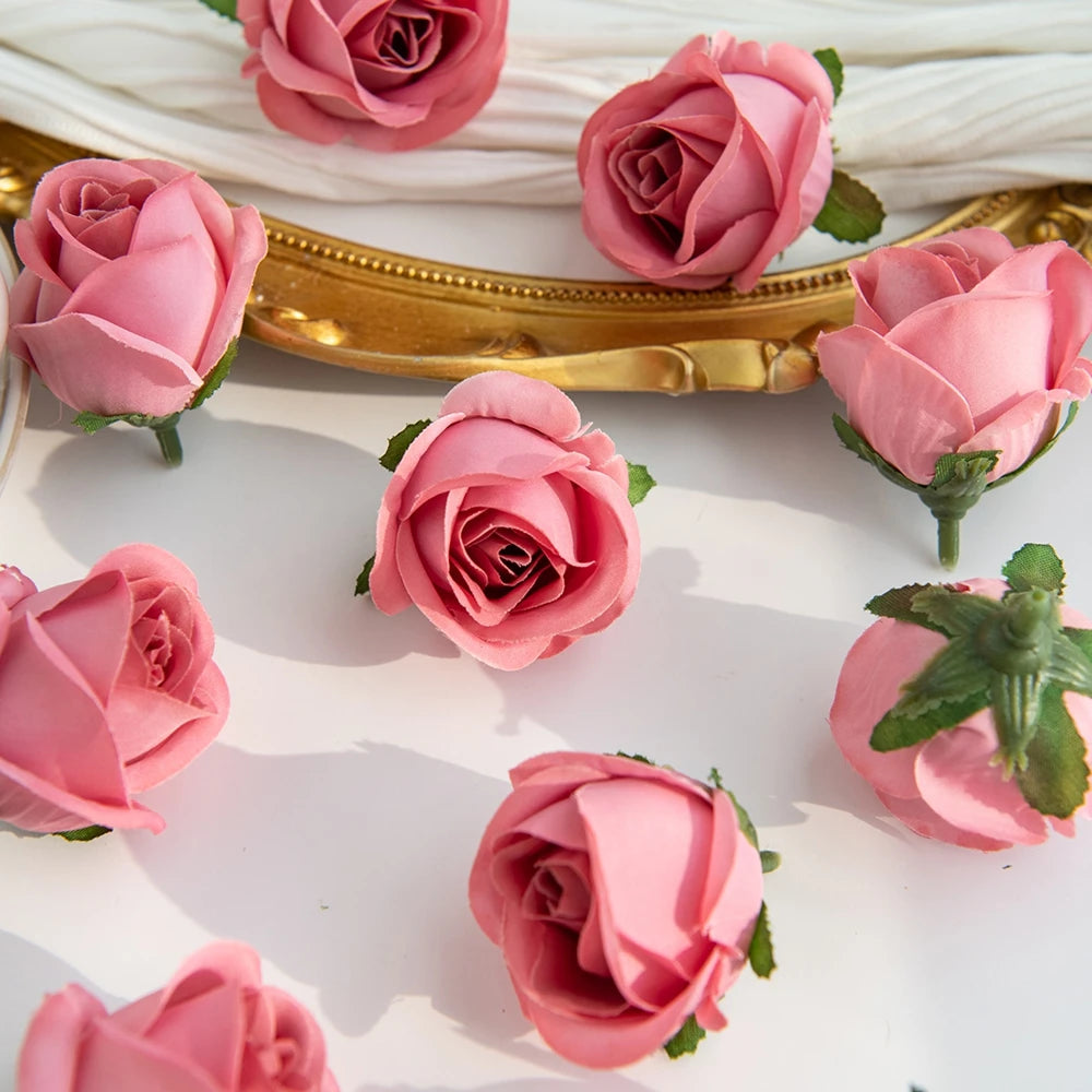 Silk Rose Heads – Artificial Flowers for Wedding & Home Decor Artificial Silk Flowers Babs color7 50 pcs