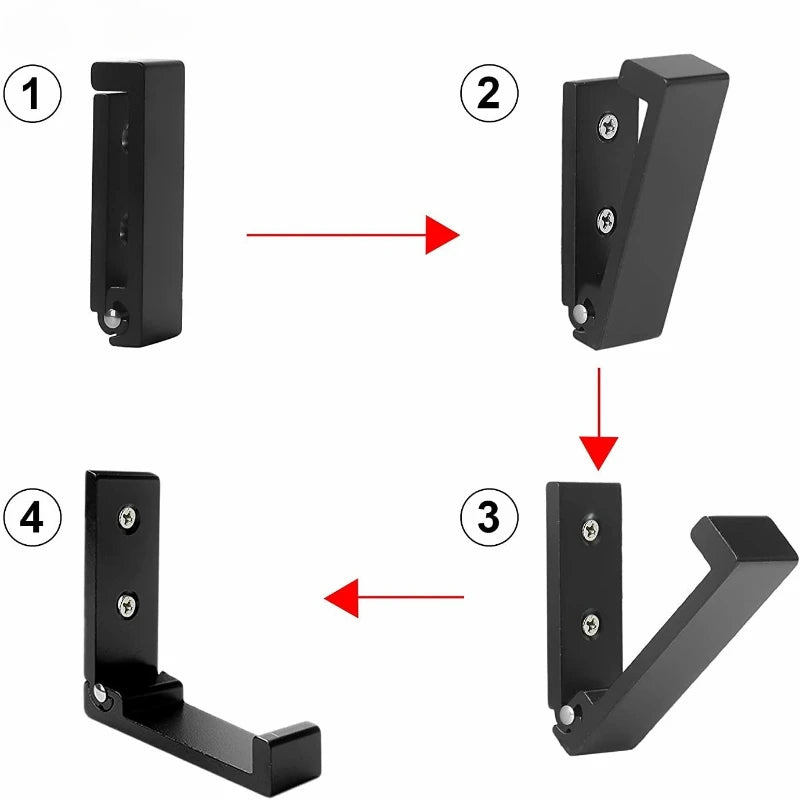Foldable Aluminum Alloy Wall Hook – Heavy Duty, Rust-Free Wall Hook Babs