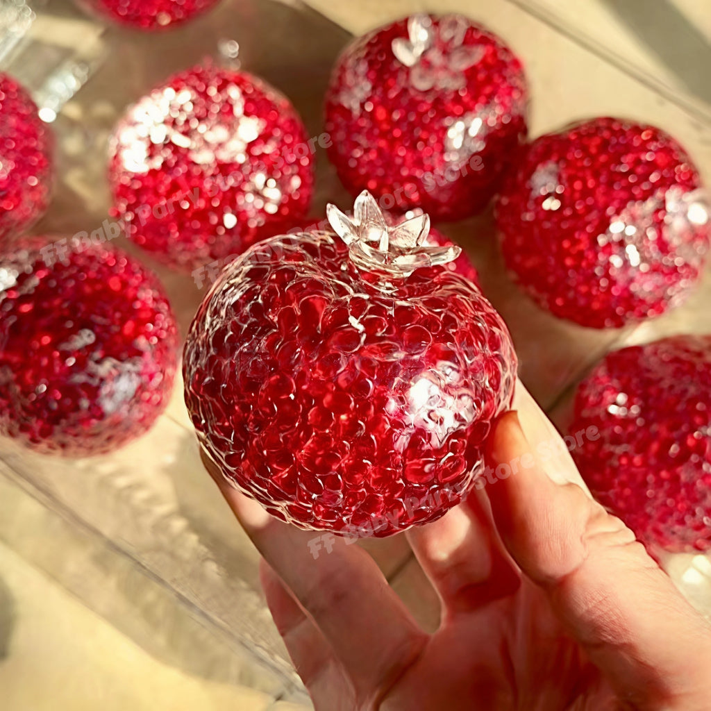 Pomegranate Squishy Squeeze Ball – Fidget Party Gift Favor Novelty Squeeze Toy Babs